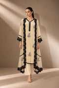 IVORY NOIR ORGANZA KURTA SET