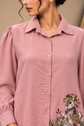 BLUSH PINK EMBROIDERED SHIRT