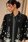 BLACK EMBROIDERED SHIRT