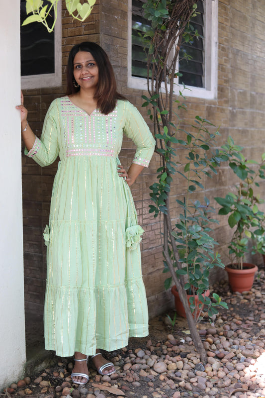 Pastel Green Dress