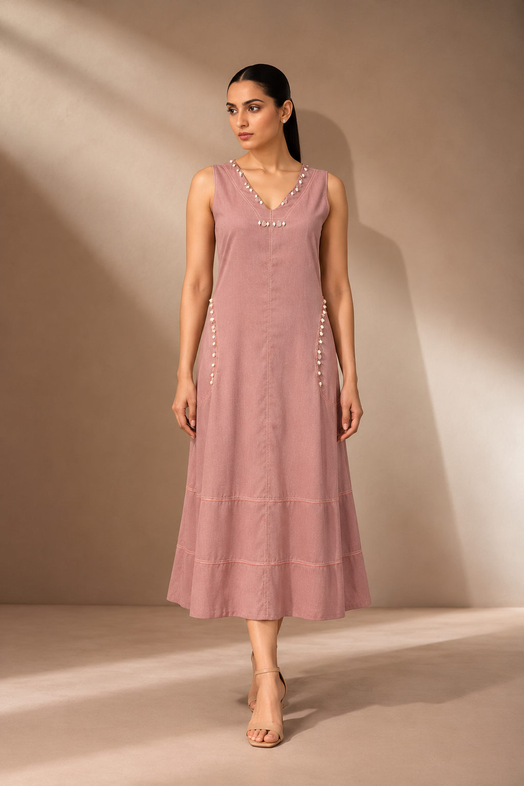 DUSTY BLUSH PINK DRESS