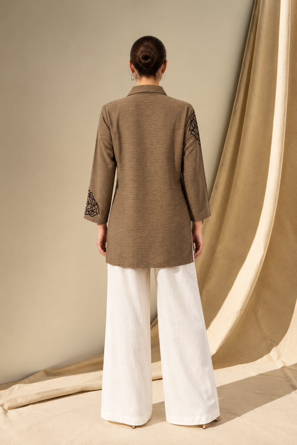 TAN TEXTURED SHIRT